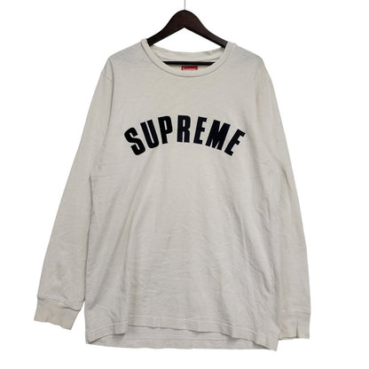 【中古品】【メンズ】 Supreme シュプリーム ARC LOGO L/S TOP アーチロゴ ロングスリーブ トップ 長袖Tシャツ 149-260929-as-06-izu サイズ：L カラー：ホワイト 万代Net店