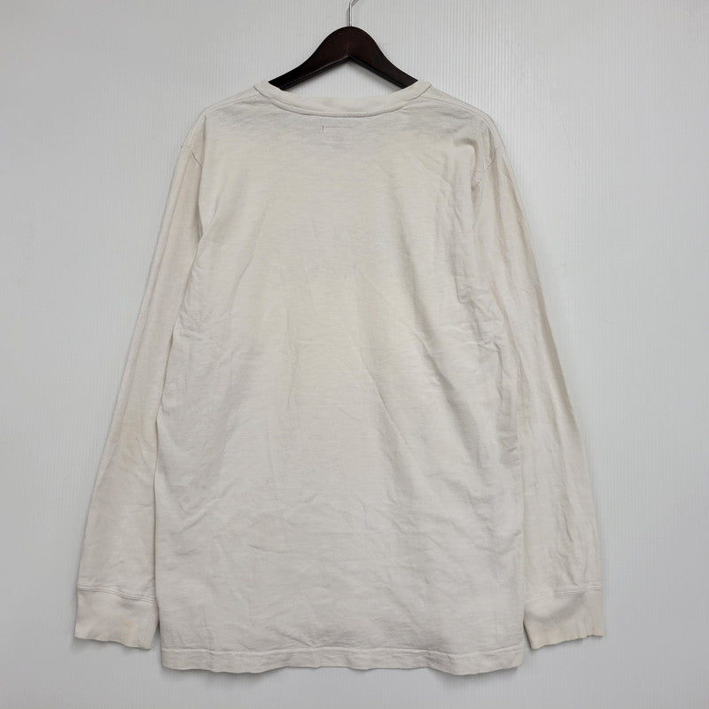 【中古品】【メンズ】 Supreme シュプリーム ARC LOGO L/S TOP アーチロゴ ロングスリーブ トップ 長袖Tシャツ 149-260929-as-06-izu サイズ：L カラー：ホワイト 万代Net店