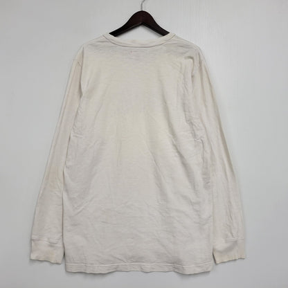 【中古品】【メンズ】 Supreme シュプリーム ARC LOGO L/S TOP アーチロゴ ロングスリーブ トップ 長袖Tシャツ 149-260929-as-06-izu サイズ：L カラー：ホワイト 万代Net店
