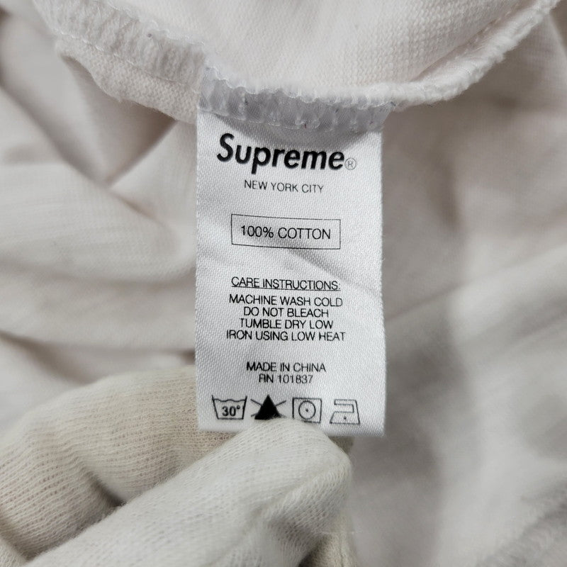 【中古品】【メンズ】 Supreme シュプリーム ARC LOGO L/S TOP アーチロゴ ロングスリーブ トップ 長袖Tシャツ 149-260929-as-06-izu サイズ：L カラー：ホワイト 万代Net店