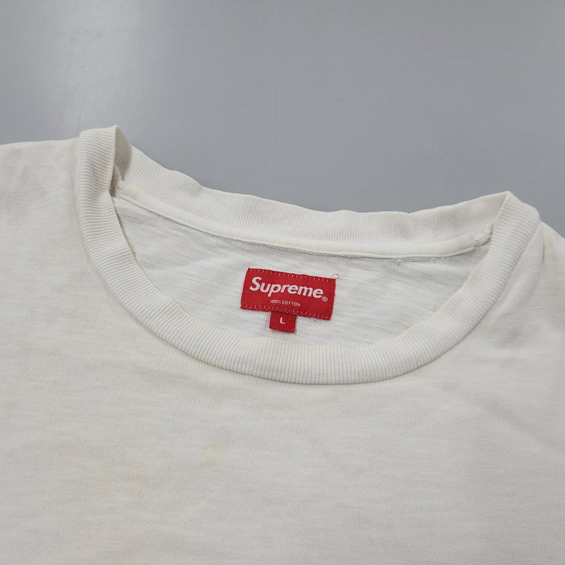 【中古品】【メンズ】 Supreme シュプリーム ARC LOGO L/S TOP アーチロゴ ロングスリーブ トップ 長袖Tシャツ 149-260929-as-06-izu サイズ：L カラー：ホワイト 万代Net店