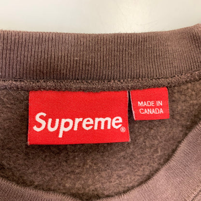 【中古品】【メンズ】 Supreme シュプリーム BOX LOGO CREWNECK ボックス ロゴ クルーネック スウェット トップス 149-260925-ay-11-izu サイズ：L カラー：ブラウン 万代Net店