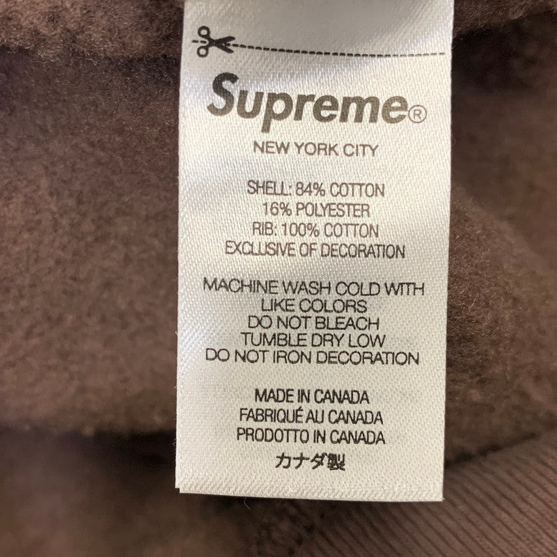 【中古品】【メンズ】 Supreme シュプリーム BOX LOGO CREWNECK ボックス ロゴ クルーネック スウェット トップス 149-260925-ay-11-izu サイズ：L カラー：ブラウン 万代Net店