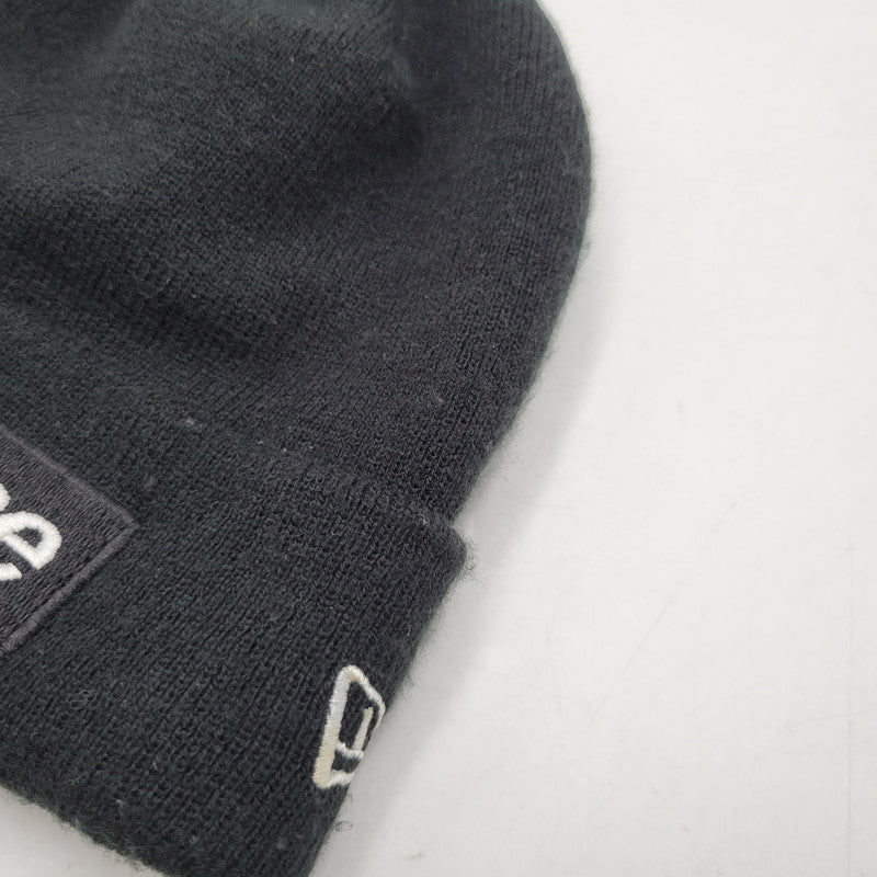 【中古品】【メンズ/レディース】 Supreme シュプリーム × NEW ERA ニューエラ BOX LOGO BEANIE ボックスロゴ ビーニー ニット帽 帽子 185-260927-as-06-izu サイズ：F カラー：ブラック 万代Net店