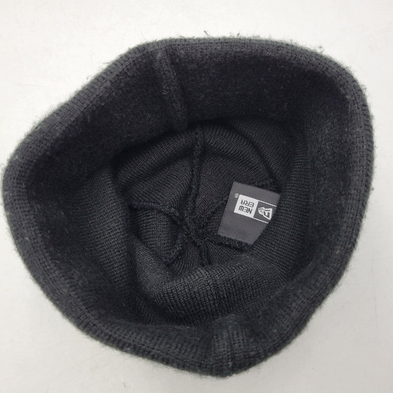 【中古品】【メンズ/レディース】 Supreme シュプリーム × NEW ERA ニューエラ BOX LOGO BEANIE ボックスロゴ ビーニー ニット帽 帽子 185-260927-as-06-izu サイズ：F カラー：ブラック 万代Net店