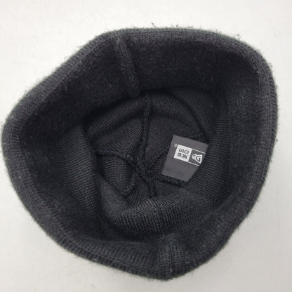 【中古品】【メンズ/レディース】 Supreme シュプリーム × NEW ERA ニューエラ BOX LOGO BEANIE ボックスロゴ ビーニー ニット帽 帽子 185-260927-as-06-izu サイズ：F カラー：ブラック 万代Net店