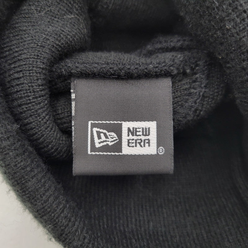 【中古品】【メンズ/レディース】 Supreme シュプリーム × NEW ERA ニューエラ BOX LOGO BEANIE ボックスロゴ ビーニー ニット帽 帽子 185-260927-as-06-izu サイズ：F カラー：ブラック 万代Net店