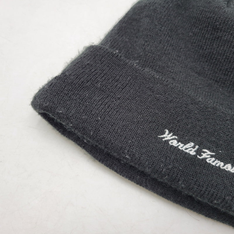 【中古品】【メンズ/レディース】 Supreme シュプリーム × NEW ERA ニューエラ BOX LOGO BEANIE ボックスロゴ ビーニー ニット帽 帽子 185-260927-as-06-izu サイズ：F カラー：ブラック 万代Net店