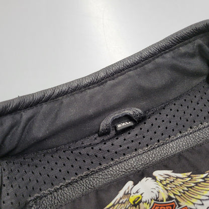 【中古品】【メンズ】 HARLEY DAVIDSON ハーレーダビッドソン SINGLE RIDERS LEATHER JACKET シングル ライダース レザー ジャケット アウター 145-261023-cs-09-izu サイズ：2XL カラー：ブラック 万代Net店