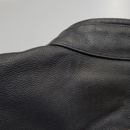 【中古品】【メンズ】 HARLEY DAVIDSON ハーレーダビッドソン SINGLE RIDERS LEATHER JACKET シングル ライダース レザー ジャケット アウター 145-261023-cs-09-izu サイズ：2XL カラー：ブラック 万代Net店