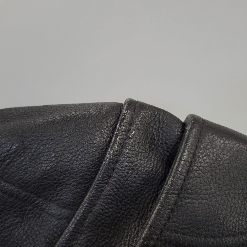 【中古品】【メンズ】 HARLEY DAVIDSON ハーレーダビッドソン SINGLE RIDERS LEATHER JACKET シングル ライダース レザー ジャケット アウター 145-261023-cs-09-izu サイズ：2XL カラー：ブラック 万代Net店