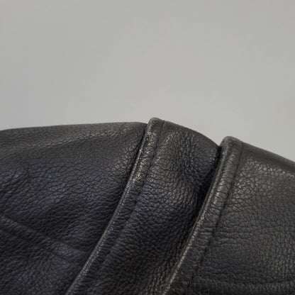 【中古品】【メンズ】 HARLEY DAVIDSON ハーレーダビッドソン SINGLE RIDERS LEATHER JACKET シングル ライダース レザー ジャケット アウター 145-261023-cs-09-izu サイズ：2XL カラー：ブラック 万代Net店
