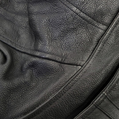 【中古品】【メンズ】 HARLEY DAVIDSON ハーレーダビッドソン SINGLE RIDERS LEATHER JACKET シングル ライダース レザー ジャケット アウター 145-261023-cs-09-izu サイズ：2XL カラー：ブラック 万代Net店