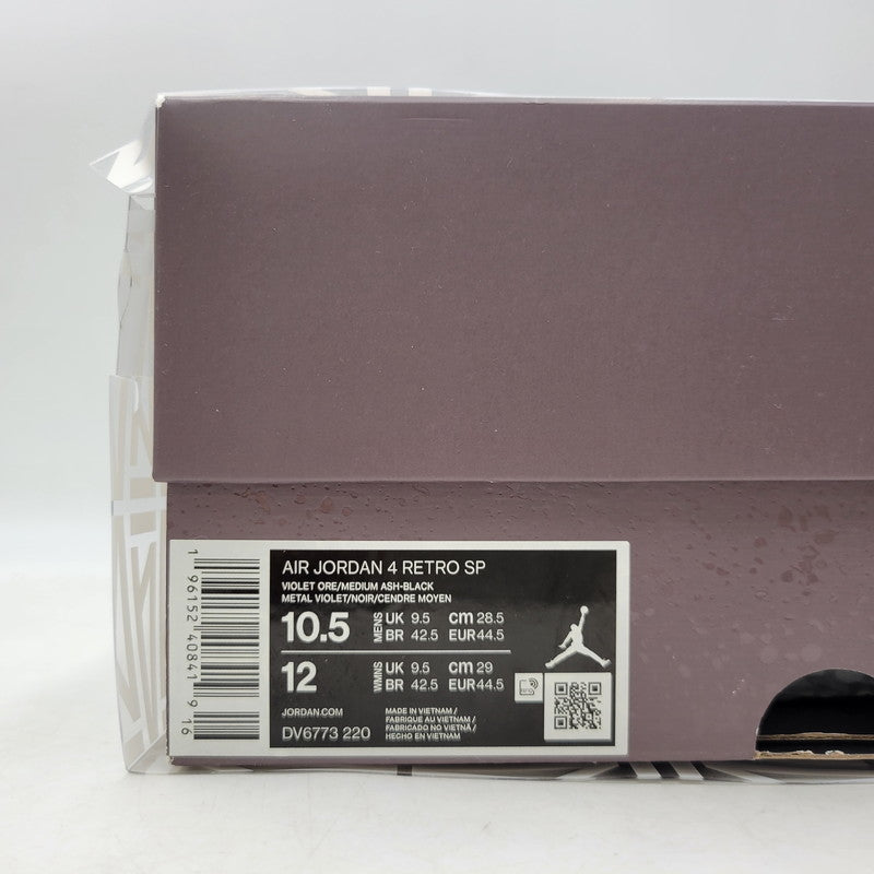 【中古品】【メンズ】 NIKE ナイキ×A MA MANIERE ア マ マニエール DV6773-220 AIR JORDAN 4 エア ジョーダン フォー スニーカー シューズ 靴 160-260924-cs-07-izu サイズ：28.5cm カラー：VIOLET ORE/MEDIUM ASH-BLACK 万代Net店