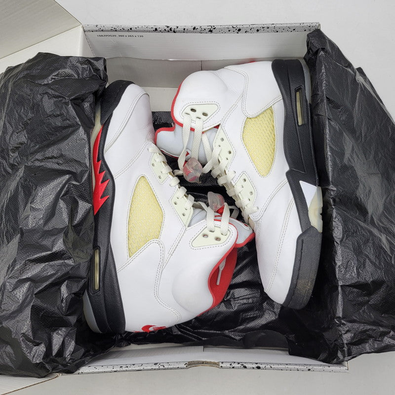 【中古品】【メンズ】 NIKE ナイキ DA1911-102 AIR JORDAN 5 RETRO エア ジョーダン ファイブ レトロ スニーカー シューズ 靴 160-260924-cs-06-izu サイズ：29cm カラー：TRUE WHITE/FIRE RED-BLACK 万代Net店