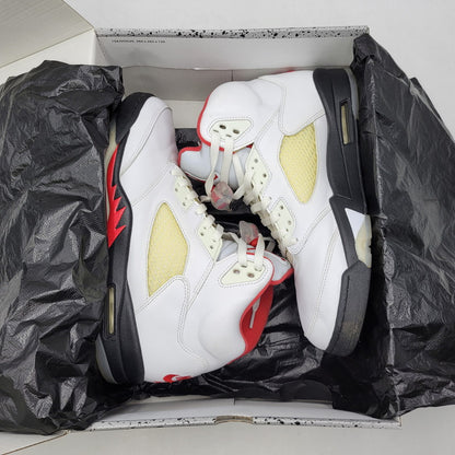 【中古品】【メンズ】 NIKE ナイキ DA1911-102 AIR JORDAN 5 RETRO エア ジョーダン ファイブ レトロ スニーカー シューズ 靴 160-260924-cs-06-izu サイズ：29cm カラー：TRUE WHITE/FIRE RED-BLACK 万代Net店