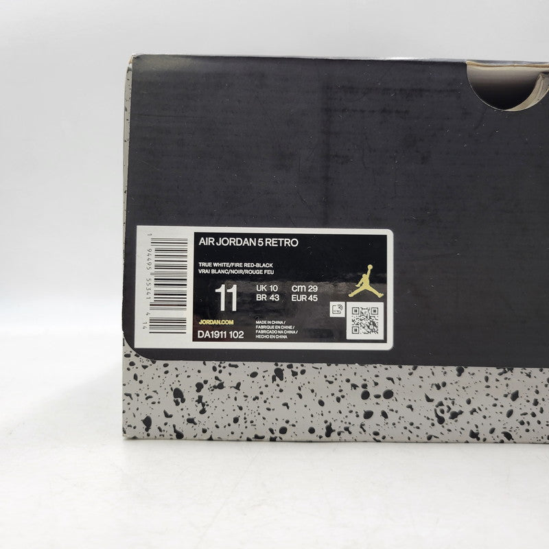 【中古品】【メンズ】 NIKE ナイキ DA1911-102 AIR JORDAN 5 RETRO エア ジョーダン ファイブ レトロ スニーカー シューズ 靴 160-260924-cs-06-izu サイズ：29cm カラー：TRUE WHITE/FIRE RED-BLACK 万代Net店