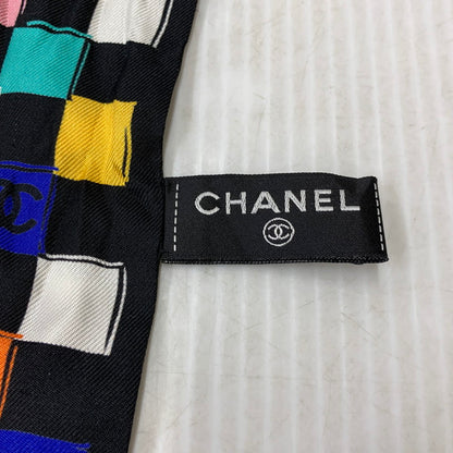 【中古品】【レディース】 CHANEL シャネル SILK TWILLY SCARF シルク ツイリー スカーフ 183-260927-kh-10-izu カラー：ブラック 万代Net店