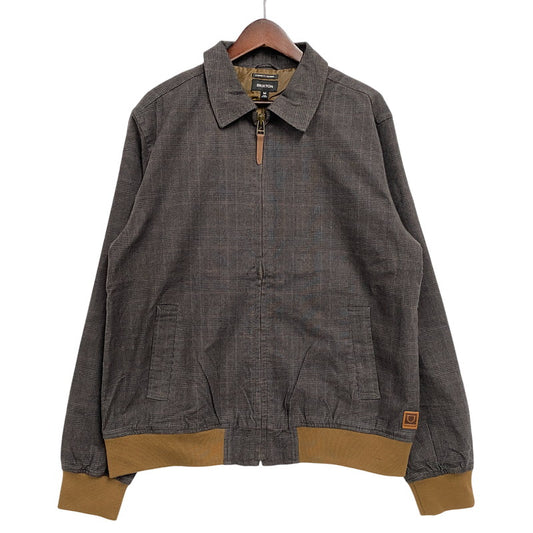 【中古品】【メンズ】 BRIXTON ブリクストン 03440 DILLINGER HT BOMBER JACKET ハンドトゥース ボンバー ジャケット アウター 142-261027-kh-01-izu サイズ：M カラー：BLACK HOUNDSTOOTH 万代Net店