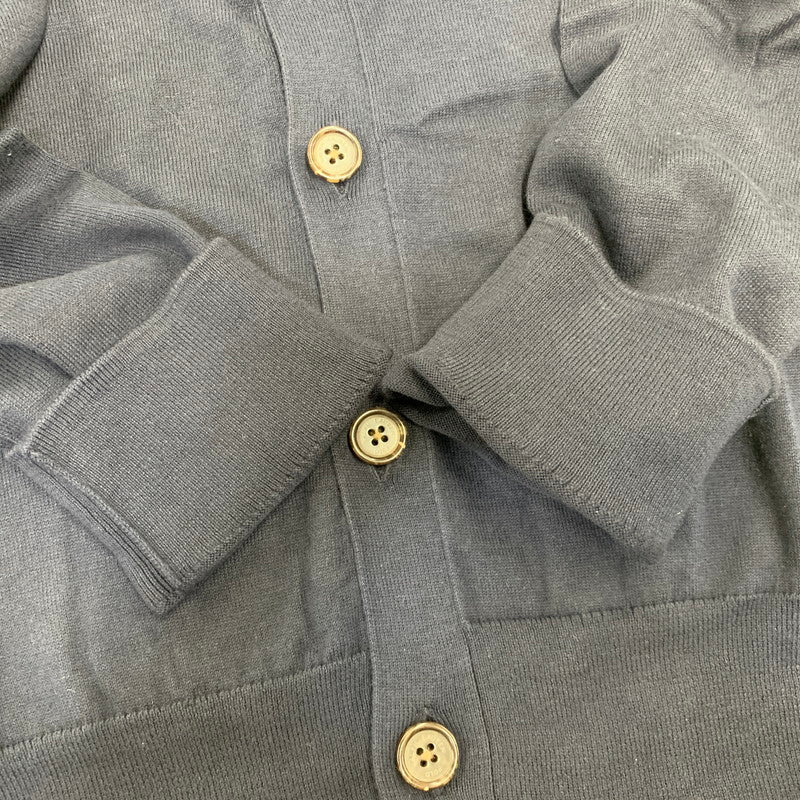 【中古美品】【メンズ】 POLO RALPH LAUREN ポロ・ラルフローレン MNPOSWE16821350 V NECK ブイネック COTTON CARDIGAN コットン カーディガン トップス 長袖 147-261024-ya-19-izu サイズ：L カラー：ネイビー 万代Net店
