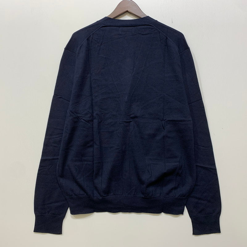 【中古美品】【メンズ】 POLO RALPH LAUREN ポロ・ラルフローレン MNPOSWE16821350 V NECK ブイネック COTTON CARDIGAN コットン カーディガン トップス 長袖 147-261024-ya-19-izu サイズ：L カラー：ネイビー 万代Net店