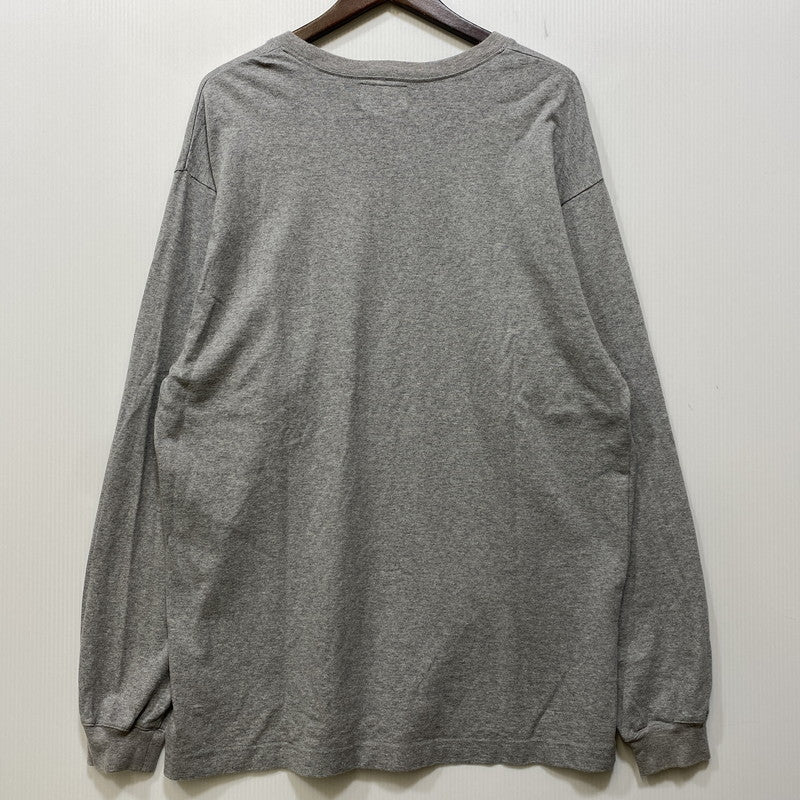 【中古品】【メンズ】 BUDSPOOL バッズプール 舐達磨 LS TEE ロングスリーブ Tシャツ トップス 長袖 142-260928-cs-09-izu サイズ：L カラー：グレー 万代Net店