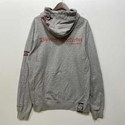 【中古品】【メンズ】 BACKCHANNEL×CHEECH＆CHONG バックチャンネル チーチョン UP IN SMOKE PULLOVER PARKA プルオーバー パーカー トップス 長袖 142-260928-cs-08-izu サイズ：L カラー：グレー 万代Net店