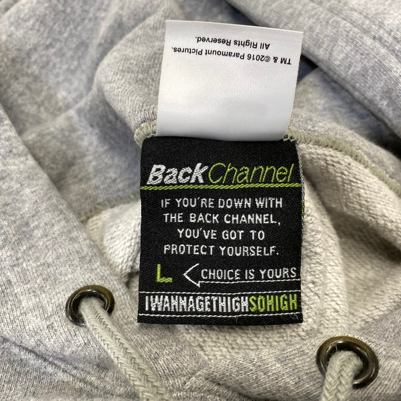 【中古品】【メンズ】 BACKCHANNEL×CHEECH＆CHONG バックチャンネル チーチョン UP IN SMOKE PULLOVER PARKA プルオーバー パーカー トップス 長袖 142-260928-cs-08-izu サイズ：L カラー：グレー 万代Net店