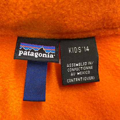 【中古品】【キッズ】 PATAGONIA パタゴニア SNAP-T スナップT ジャケット アウター 173-260926-kh-06-izu サイズ：KID'S14 カラー：オレンジ 万代Net店