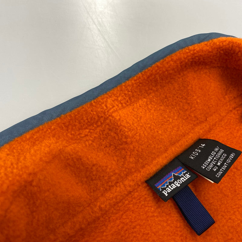【中古品】【キッズ】 PATAGONIA パタゴニア SNAP-T スナップT ジャケット アウター 173-260926-kh-06-izu サイズ：KID'S14 カラー：オレンジ 万代Net店