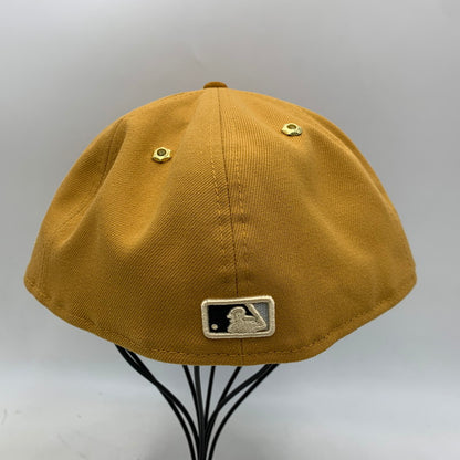 【中古美品】【メンズ/レディース】 NEW ERA ニューエラ×TIMBERLAND ティンバーランド 59FIFTY CHICAGO WHITE SOX LOGO CAP シカゴ ホワイト ソックス ロゴ キャップ 帽子 185-260930-cs-16-izu サイズ：8 カラー：ブラウン 万代Net店