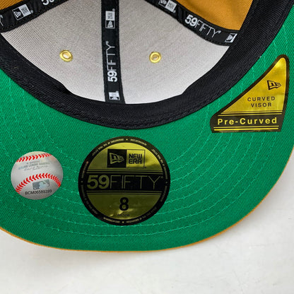 【中古美品】【メンズ/レディース】 NEW ERA ニューエラ×TIMBERLAND ティンバーランド 59FIFTY CHICAGO WHITE SOX LOGO CAP シカゴ ホワイト ソックス ロゴ キャップ 帽子 185-260930-cs-16-izu サイズ：8 カラー：ブラウン 万代Net店
