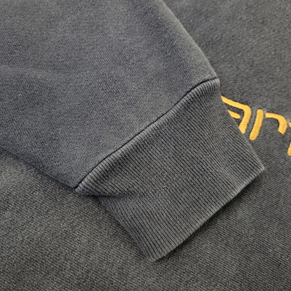 【中古品】【メンズ】 CARHARTT カーハート LOGO SWEATSHIRT ロゴ スウェット 三角タグ 長袖 トップス 146-261015-ay-06-izu カラー：FADE BLACK 万代Net店