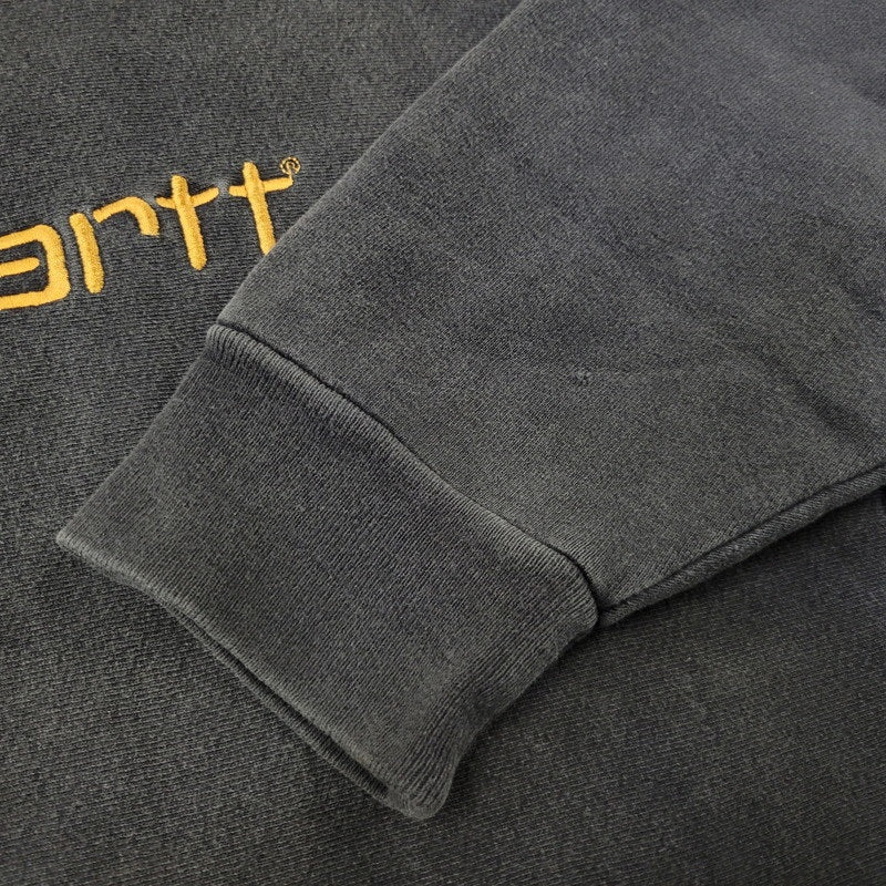【中古品】【メンズ】 CARHARTT カーハート LOGO SWEATSHIRT ロゴ スウェット 三角タグ 長袖 トップス 146-261015-ay-06-izu カラー：FADE BLACK 万代Net店