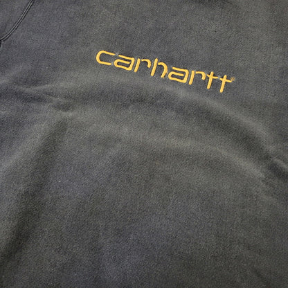 【中古品】【メンズ】 CARHARTT カーハート LOGO SWEATSHIRT ロゴ スウェット 三角タグ 長袖 トップス 146-261015-ay-06-izu カラー：FADE BLACK 万代Net店