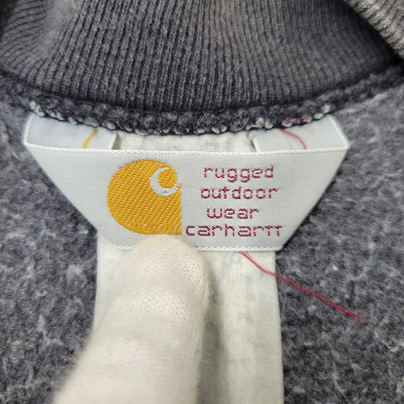 【中古品】【メンズ】 CARHARTT カーハート LOGO SWEATSHIRT ロゴ スウェット 三角タグ 長袖 トップス 146-261015-ay-06-izu カラー：FADE BLACK 万代Net店