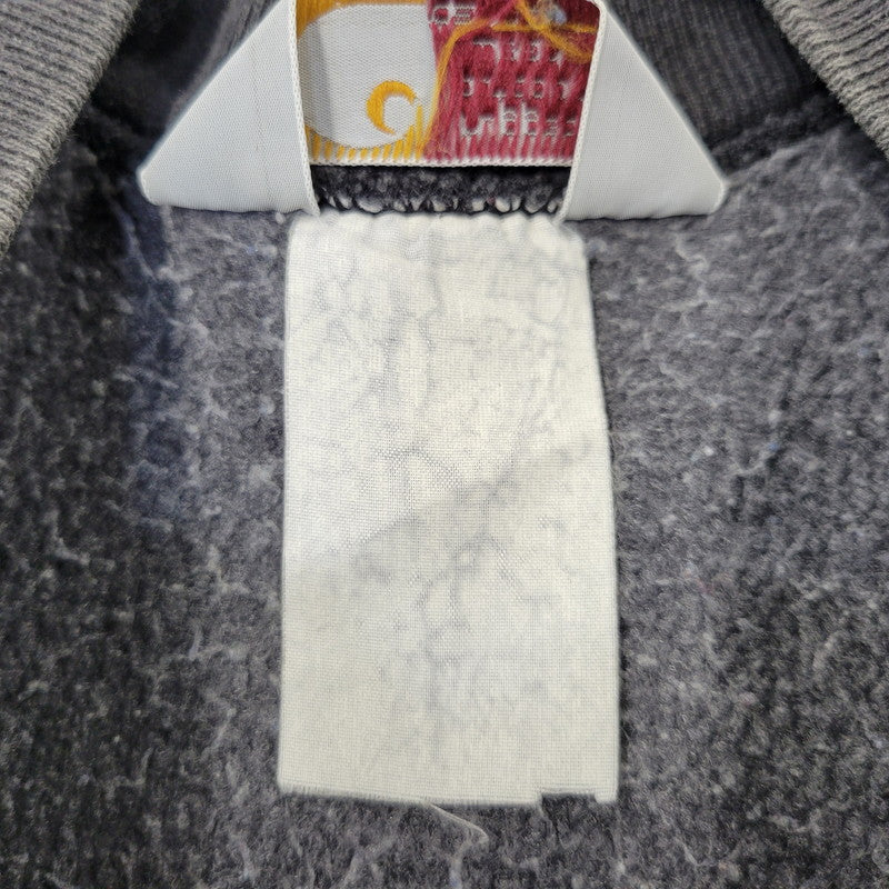 【中古品】【メンズ】 CARHARTT カーハート LOGO SWEATSHIRT ロゴ スウェット 三角タグ 長袖 トップス 146-261015-ay-06-izu カラー：FADE BLACK 万代Net店