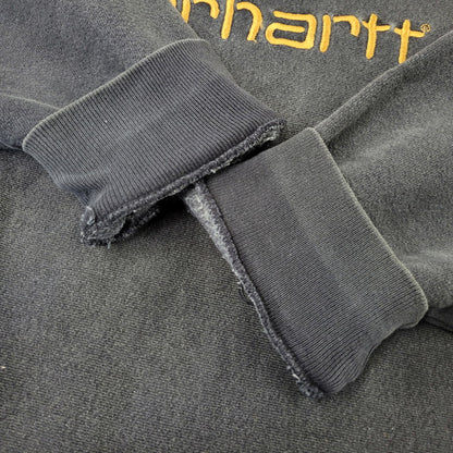 【中古品】【メンズ】 CARHARTT カーハート LOGO SWEATSHIRT ロゴ スウェット 三角タグ 長袖 トップス 146-261015-ay-06-izu カラー：FADE BLACK 万代Net店
