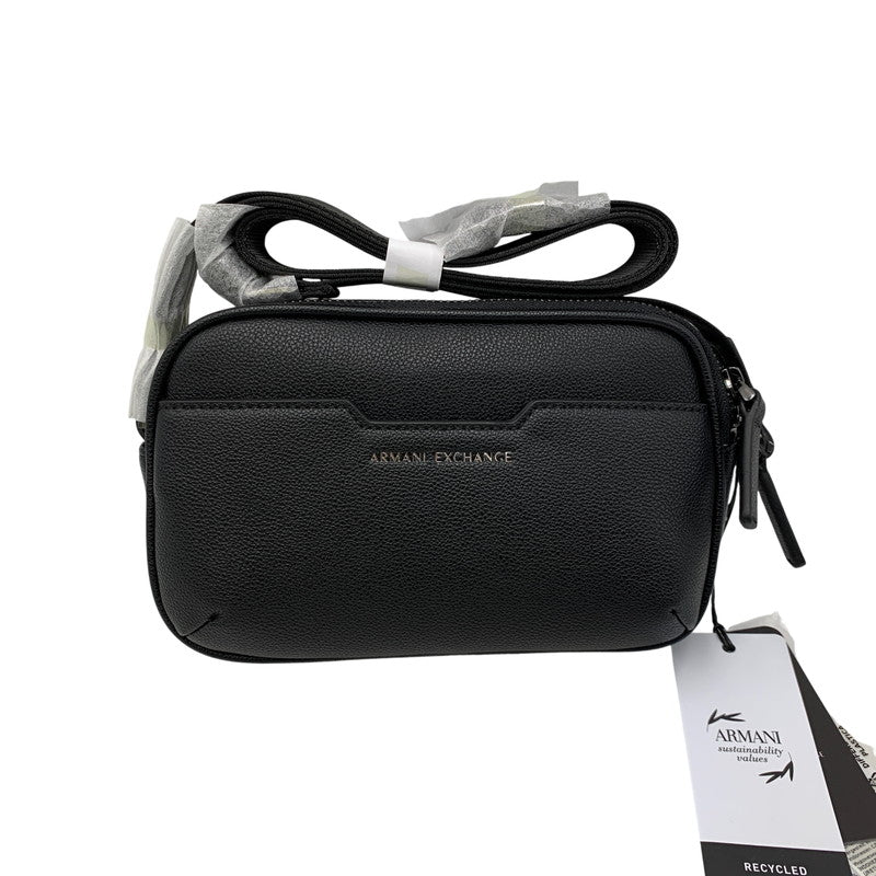 【中古美品】【メンズ/レディース】 ARMANI EXCHANGE アルマーニエクスチェンジ XM002583 AX LOGO SHOULDER BAG ロゴ ショルダー バッグ カバン 鞄 188-260926-cs-07-izu カラー：ブラック 万代Net店