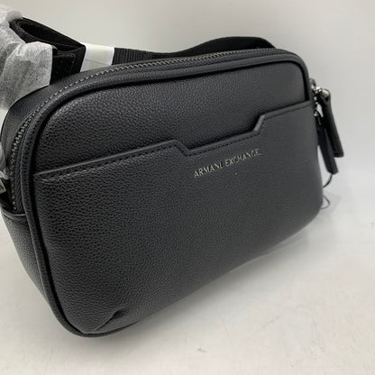 【中古美品】【メンズ/レディース】 ARMANI EXCHANGE アルマーニエクスチェンジ XM002583 AX LOGO SHOULDER BAG ロゴ ショルダー バッグ カバン 鞄 188-260926-cs-07-izu カラー：ブラック 万代Net店