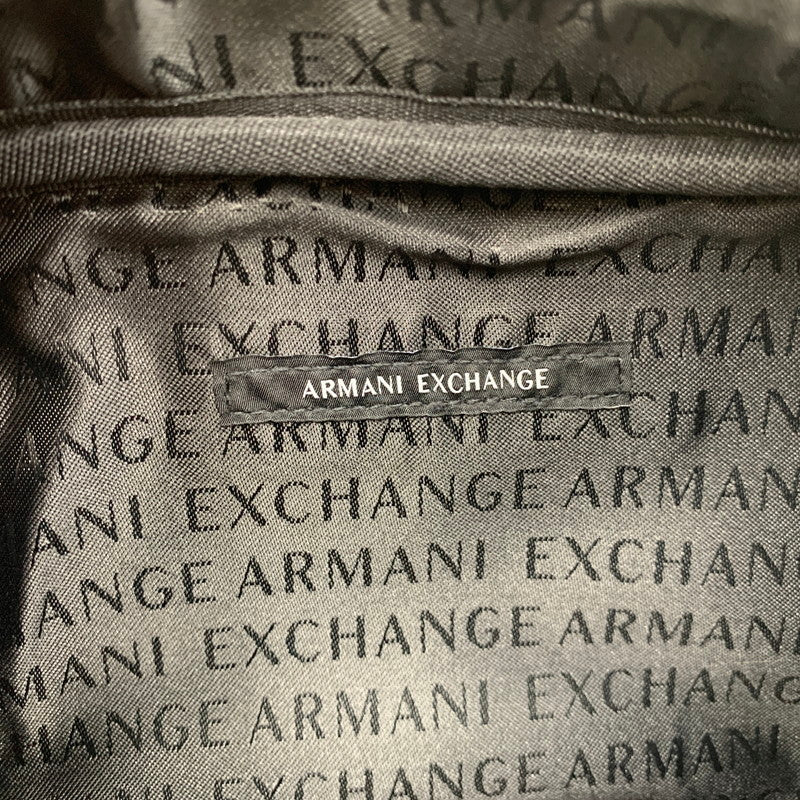 【中古美品】【メンズ/レディース】 ARMANI EXCHANGE アルマーニエクスチェンジ XM002583 AX LOGO SHOULDER BAG ロゴ ショルダー バッグ カバン 鞄 188-260926-cs-07-izu カラー：ブラック 万代Net店