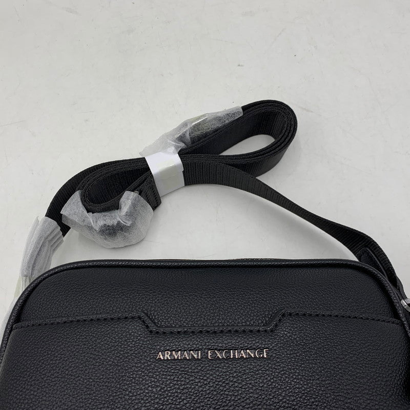 【中古美品】【メンズ/レディース】 ARMANI EXCHANGE アルマーニエクスチェンジ XM002583 AX LOGO SHOULDER BAG ロゴ ショルダー バッグ カバン 鞄 188-260926-cs-07-izu カラー：ブラック 万代Net店
