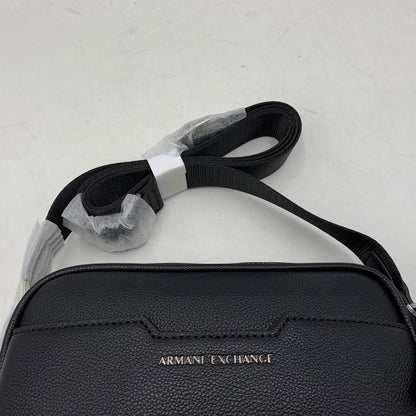 【中古美品】【メンズ/レディース】 ARMANI EXCHANGE アルマーニエクスチェンジ XM002583 AX LOGO SHOULDER BAG ロゴ ショルダー バッグ カバン 鞄 188-260926-cs-07-izu カラー：ブラック 万代Net店