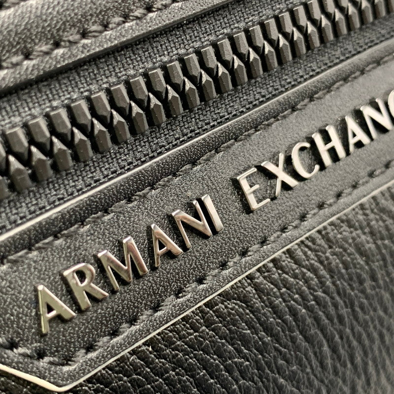 【中古美品】【メンズ/レディース】 ARMANI EXCHANGE アルマーニエクスチェンジ SHOULDER BAG ショルダー バッグ カバン 鞄 188-260926-cs-06-izu カラー：ブラック 万代Net店
