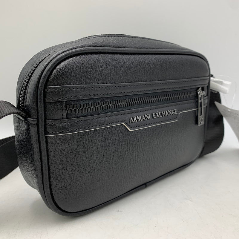 【中古美品】【メンズ/レディース】 ARMANI EXCHANGE アルマーニエクスチェンジ SHOULDER BAG ショルダー バッグ カバン 鞄 188-260926-cs-06-izu カラー：ブラック 万代Net店