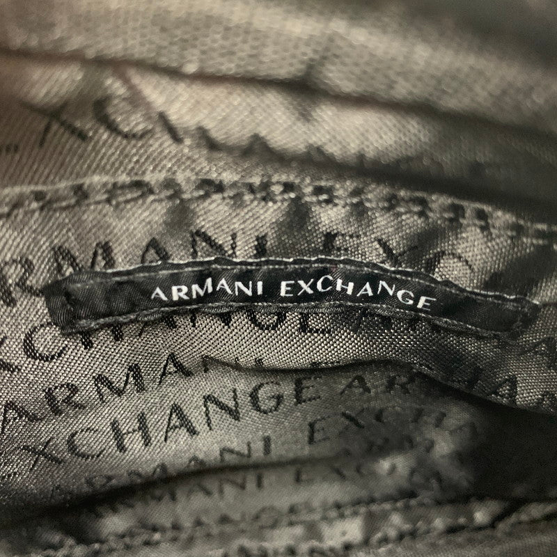 【中古美品】【メンズ/レディース】 ARMANI EXCHANGE アルマーニエクスチェンジ SHOULDER BAG ショルダー バッグ カバン 鞄 188-260926-cs-06-izu カラー：ブラック 万代Net店