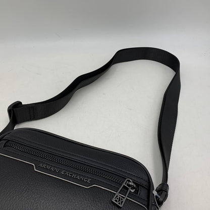 【中古美品】【メンズ/レディース】 ARMANI EXCHANGE アルマーニエクスチェンジ SHOULDER BAG ショルダー バッグ カバン 鞄 188-260926-cs-06-izu カラー：ブラック 万代Net店