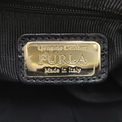 【中古品】【レディース】 FURLA フルラ PIPER 2WAY LEATHER HAND BAG パイパー レザー ハンドバッグ 鞄 カバン 188-260928-ay-10-izu カラー：ブラック 万代Net店