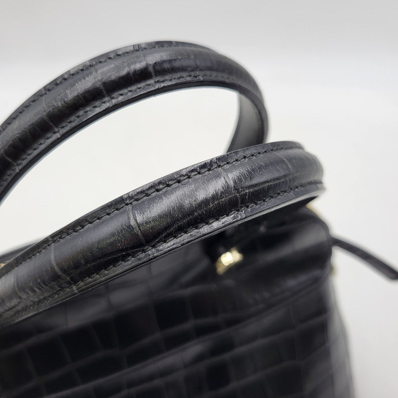 【中古品】【レディース】 FURLA フルラ PIPER 2WAY LEATHER HAND BAG パイパー レザー ハンドバッグ 鞄 カバン 188-260928-ay-10-izu カラー：ブラック 万代Net店
