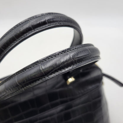 【中古品】【レディース】 FURLA フルラ PIPER 2WAY LEATHER HAND BAG パイパー レザー ハンドバッグ 鞄 カバン 188-260928-ay-10-izu カラー：ブラック 万代Net店